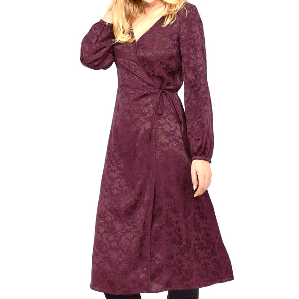 H&M Jacquard Weave Wrap Dress